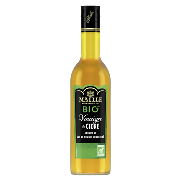 Vinaigre de cidre adouci au jus de pomme concentré bio MAILLE 500 ml