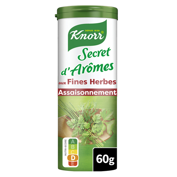 Assaisonnement en poudre secret d'arômes fines herbes KNORR 60g
