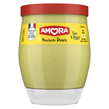 Moutarde douce AMORA verre de table 230g