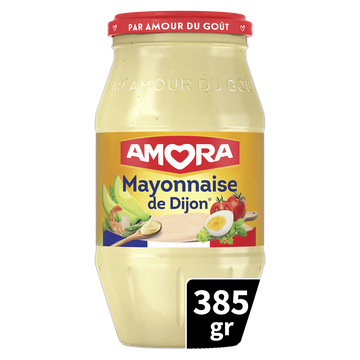 Mayonnaise de Dijon AMORA , bocal de 385g