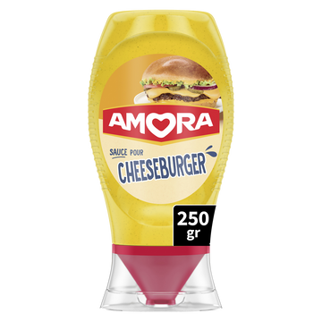 Sauce cheddar pour cheeseburger AMORA 250g