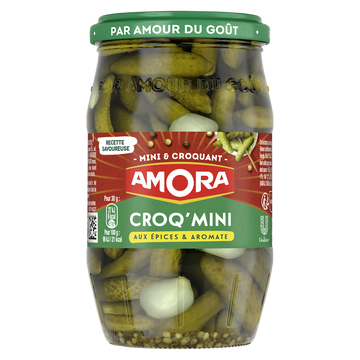 Mini cornichons AMORA 210g