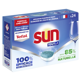 Tabs lave vaisselle tout en 1 regular SUN x24
