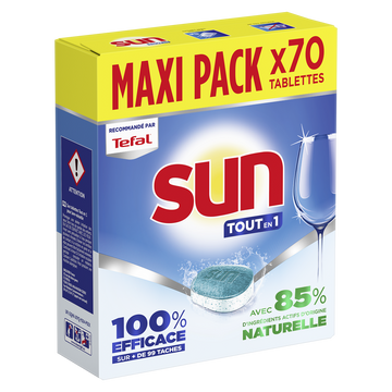 Lave vaisselle tabs tout en 1 SUN x70