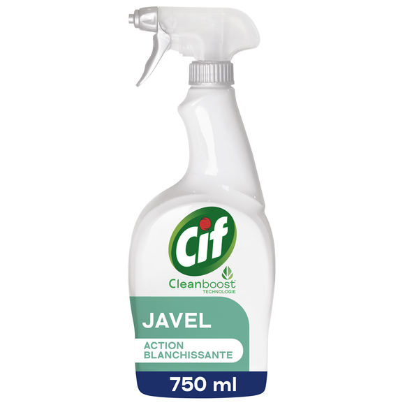 Spray nettoyant pistolet multi-usages javel CIF 750ml