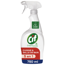 Spray nettoyant 5 en 1 cuisine & salle de bain ecolabel CIF 750ml