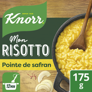 Riz risotto pointe de safran cuisson 12min KNORR 2 portions