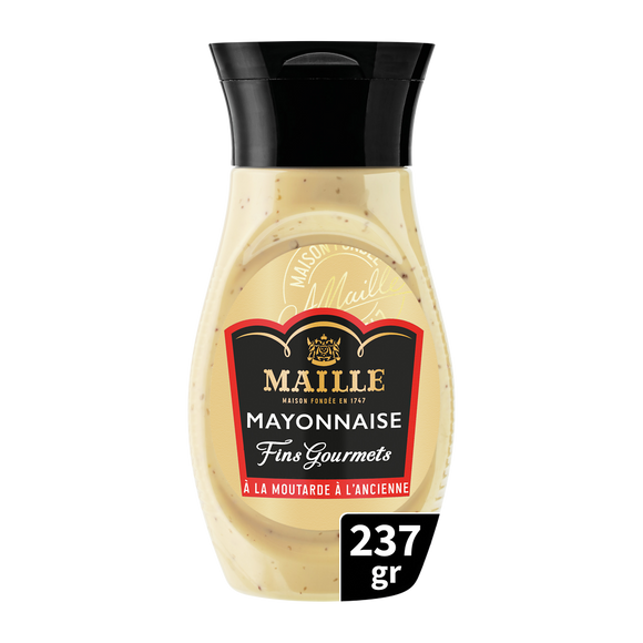 Mayonnaise Fins Gourmets Qualité Traiteur MAILLE Flacon 237g