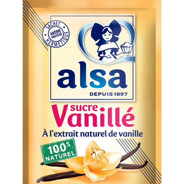 Sucre vanillé ALSA, 12 sachets, 90g