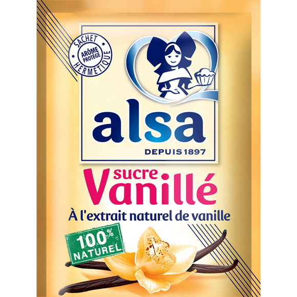 Sucre vanillé ALSA, 12 sachets, 90g