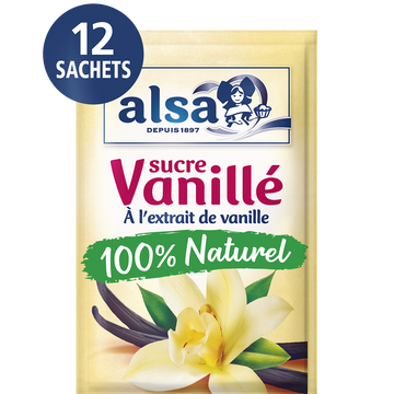 Sucre vanillé ALSA, 12 sachets, 90g