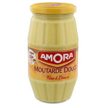 Moutarde douce AMORA, bocal de 435g