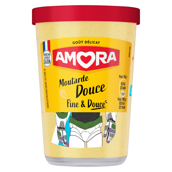 Moutarde douce AMORA, verre de 190g