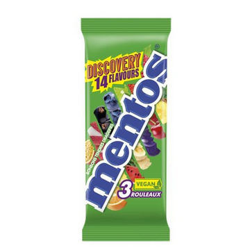 MENTOS discovery, pack 3 rouleaux, 113g
