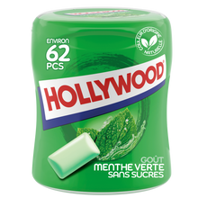 Chewing-gums Fresh greenfresh s/sucres HOLLYWOOD, boîte 60 dragées, 87g