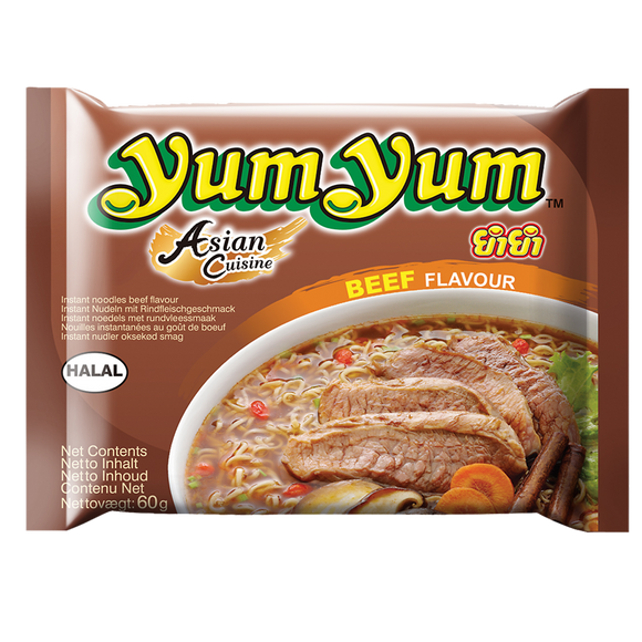 Soupe de nouilles arôme boeuf YUM YUM, sachet de 60g