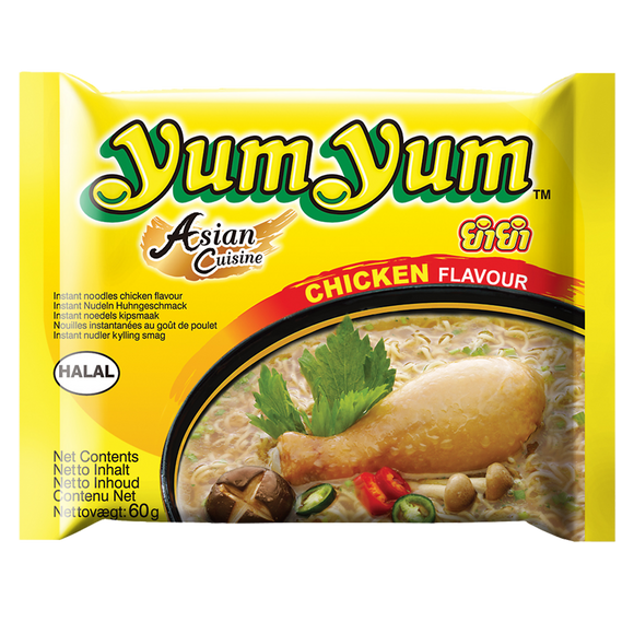 Soupe de nouilles arôme poulet YUM YUM, sachet de 60g