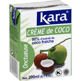 Crème de noix de coco KARA, brique de 200ml