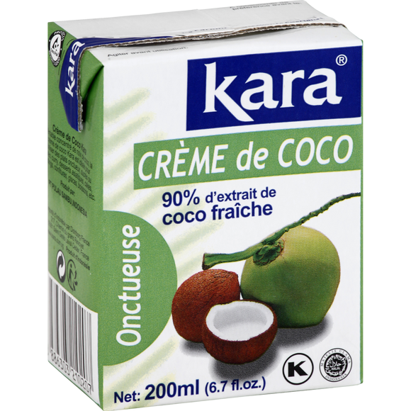 Crème de noix de coco KARA, brique de 200ml