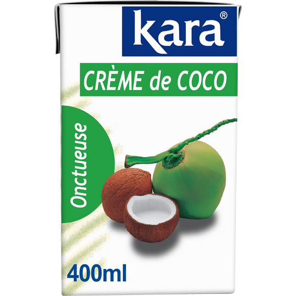 Crème de coco têtra KARA, pack de 400ml