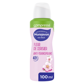 Déodorant Femme anti-transpirant Fleur de cerisier MONSAVON - Spray 100ml